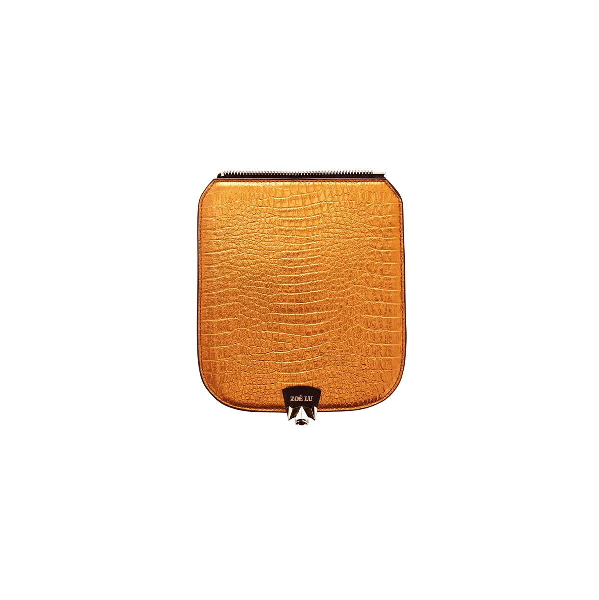 Wechselklappe - Mini Tangerine Gator - orange-metallic